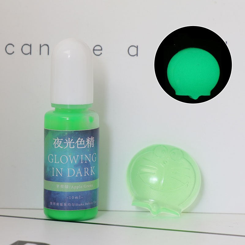 Luminous Resin Pigment for UV & Dark Glow Crafts - 20 Colors, 10ml