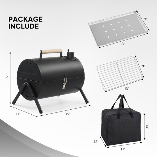 Portable Charcoal Grill for Camping & Outdoor BBQ - Double-Sided Tabletop Stove