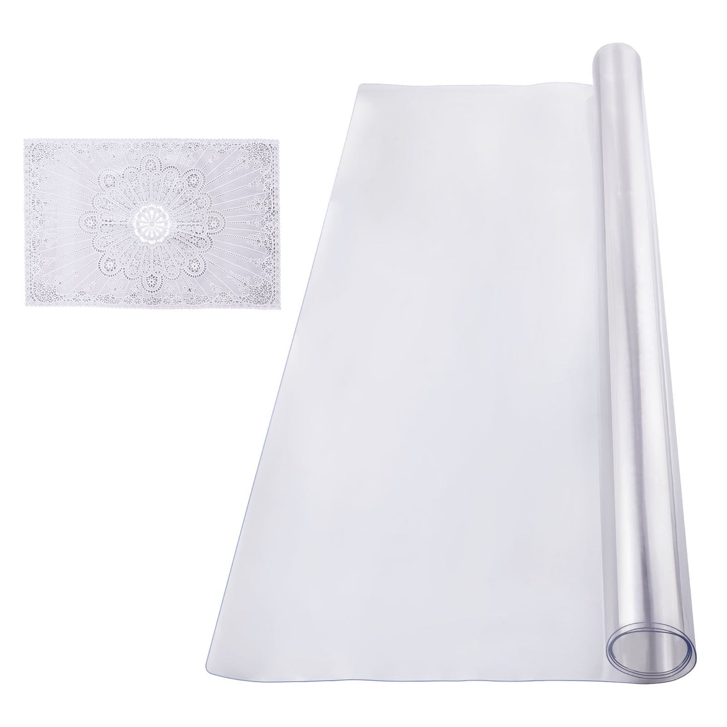Clear PVC Table Protector 54x54 Inch - 1.5mm Thick