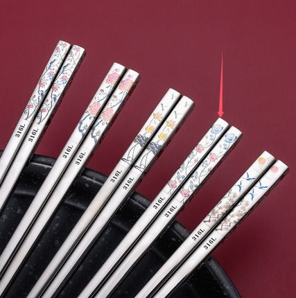 Stainless Steel Chopsticks 25cm Set for Restaurant Hotel & Home Use