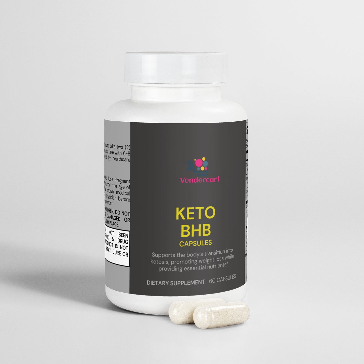 BHB Keto Supplement Capsules - Ketogenic Support for Energy & Fat Burn