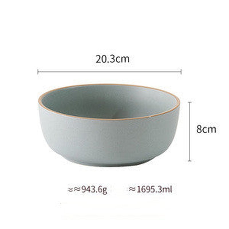 Ceramic Dinner Plate Set - Matte Finish, Microwave & Dishwasher Safe