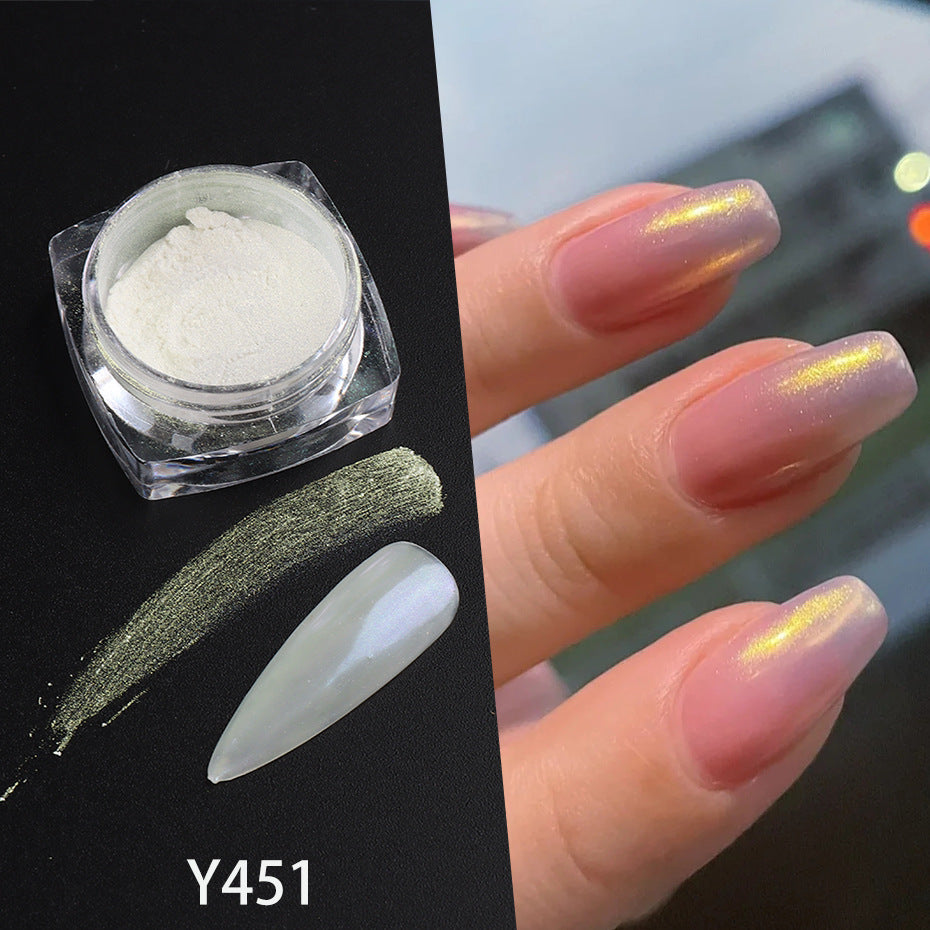 Aurora Pearl Moonlight Powder Nail Art Decorations - DIY Nail Embellishments