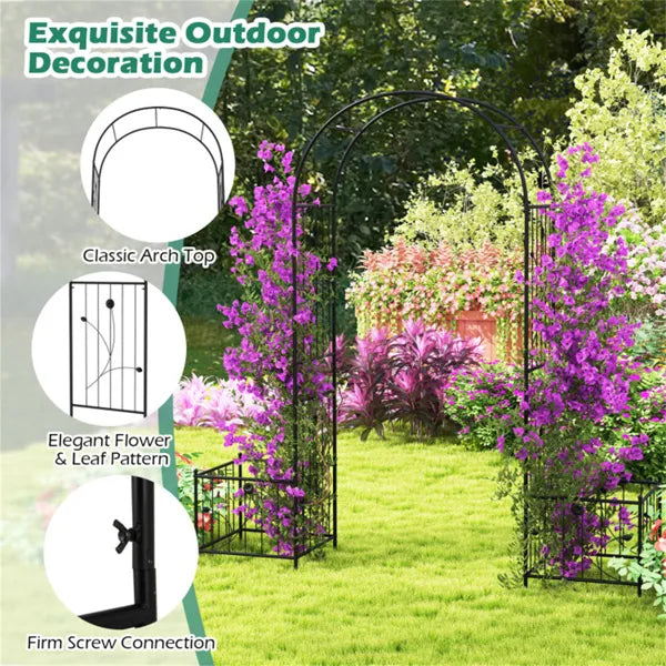 Outdoor Trellis for Climbing Vines - 80" x 20" x 86"