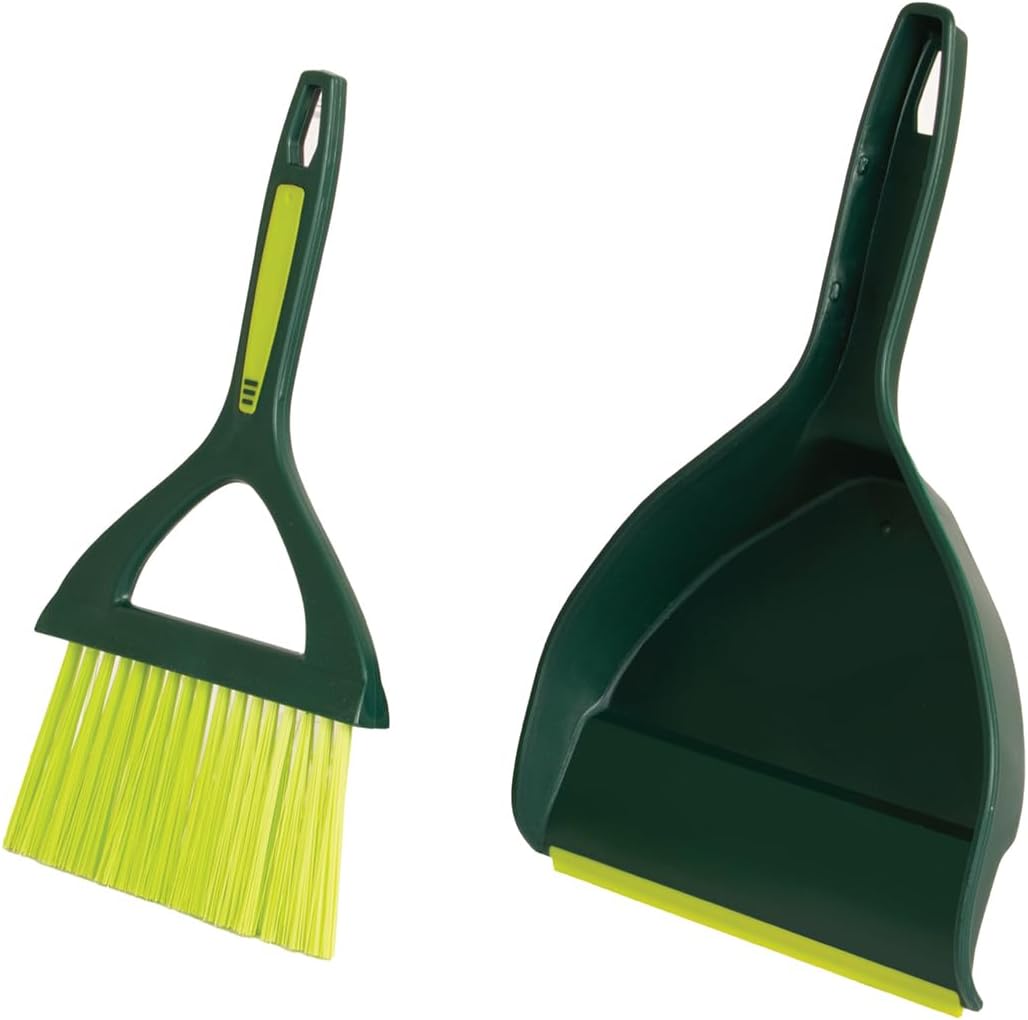 Mini Dustpan and Brush Set Portable Compact Cleaning Tool for Kitchen and Home