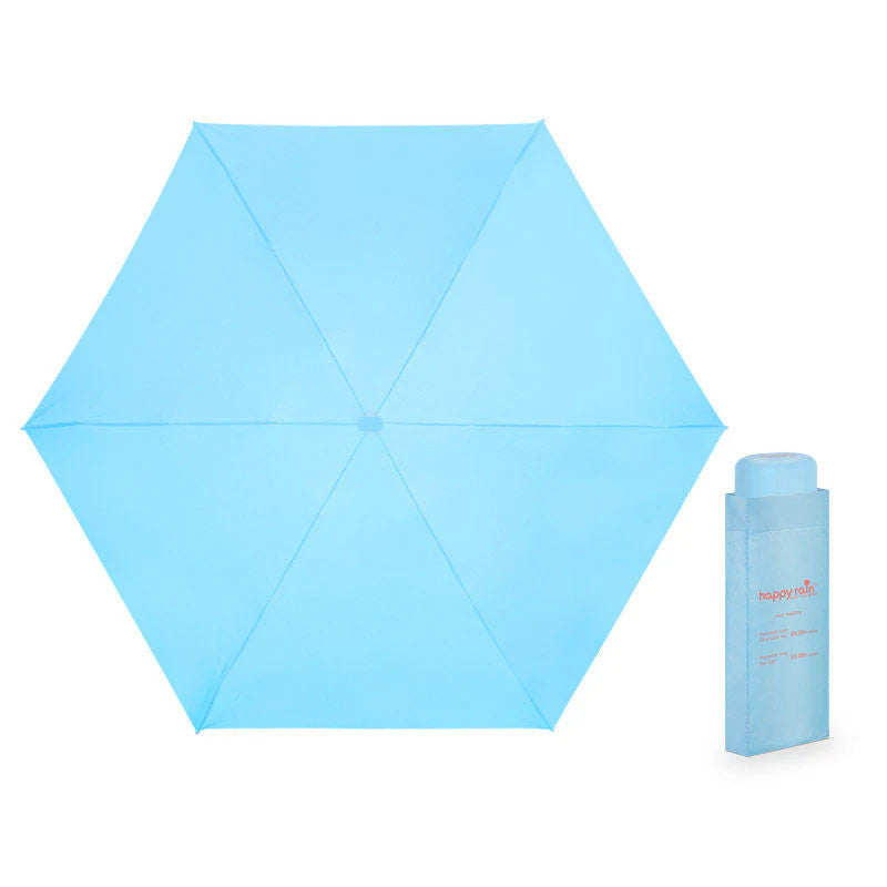 Mini Slim Automatic UV Umbrella with 6 Ribs - Compact & Stylish for All Seasons