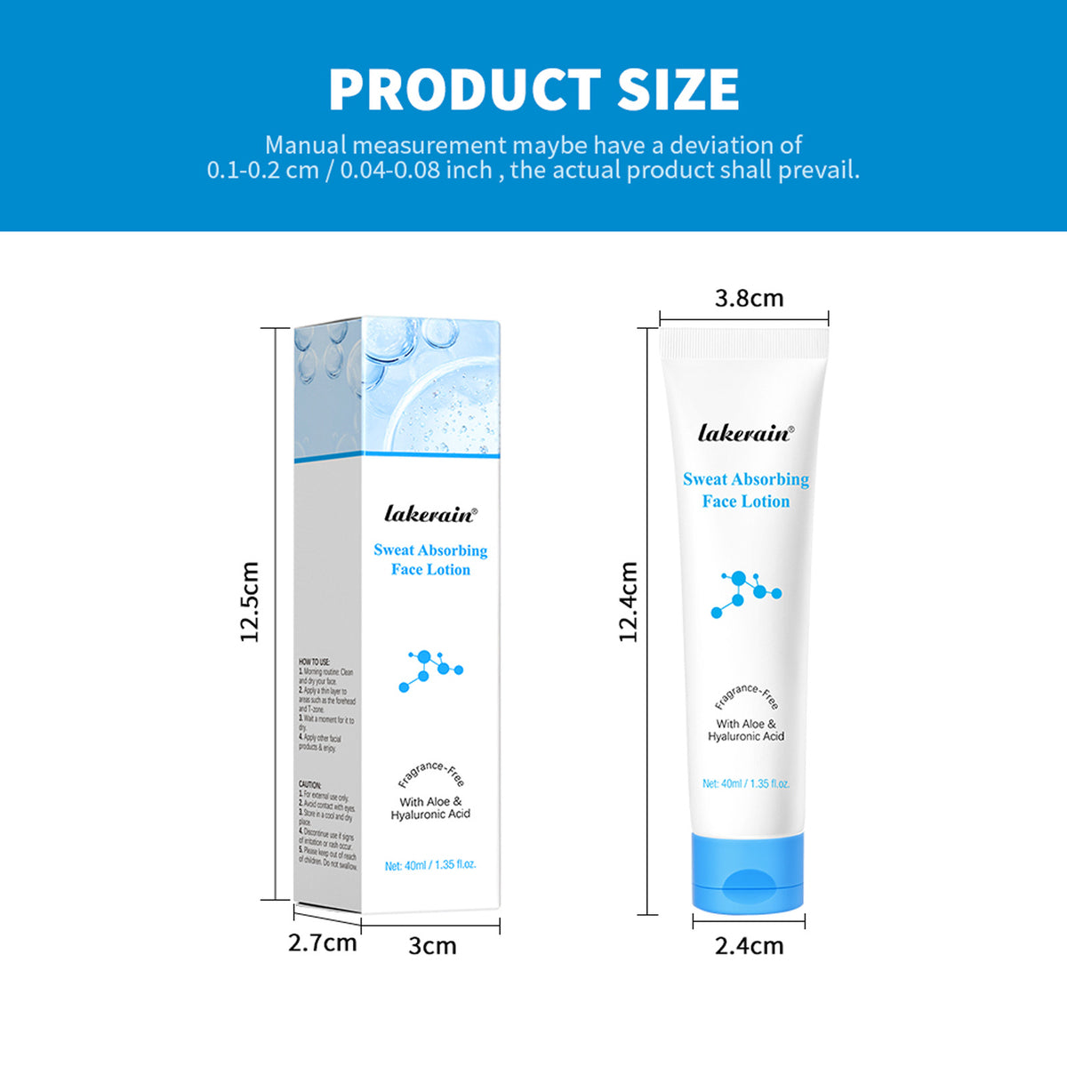Matte Facial Lotion Nourishing Moisturizer & Primer - 40ml, Foreign Edition
