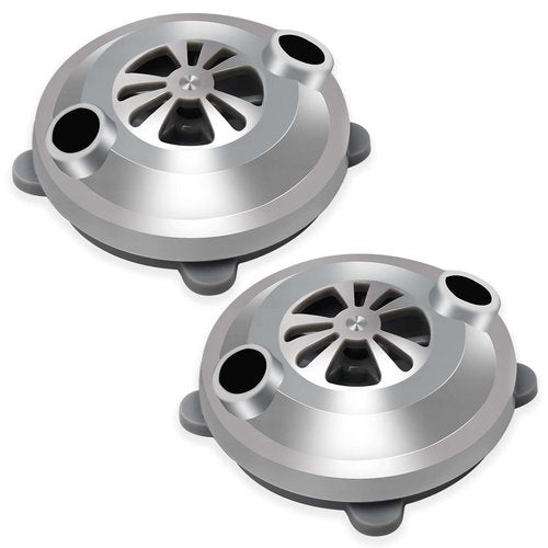 MIYOLO 2 PCS BF-004 Pipeless Magnetic Jet Head for LURACO Jet Motor Pedicure Chair Bathtub Tubs Spa Chairs Accessories Silver