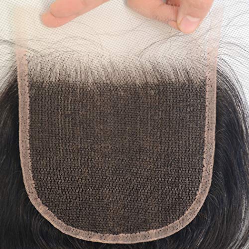 Luwigs 5x5 HD Lace Closure Human Virgin Hair Body Wave Pre Plucked Swiss Lace 5x5 Closure with Baby Hair Bleached Knots Natural Color Free Part