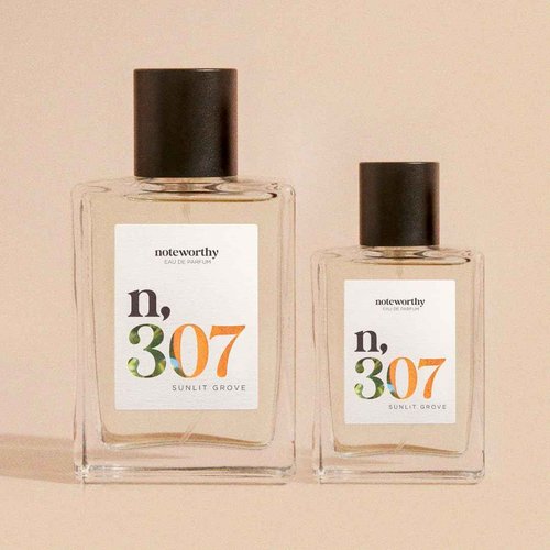 Noteworthy n,307 Sunlit Grove Eau De Parfum – Mandarin, Basil, Sandalwood | Sophisticated, Warm Fragrance for Any Occasion | Long-lasting Unisex Perfume for Women & Men (50ml)