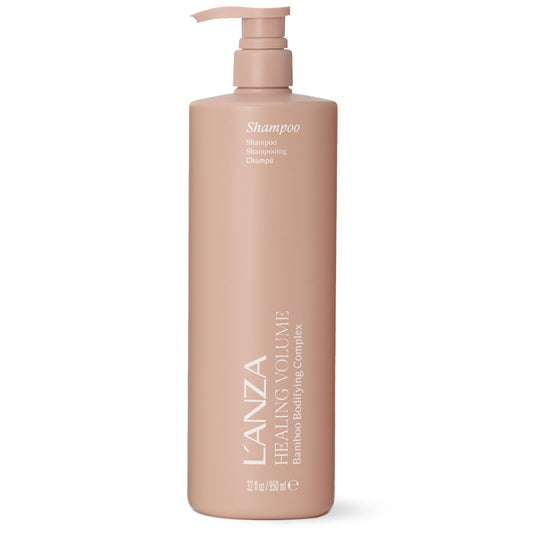 L'ANZA Healing Volume Thickening Shampoo, Boosts Shine, Volume, and Thickness for Fine and Flat Hair, Rich with Bamboo Bodifying Complex and Keratin (33.79 Fl Oz)