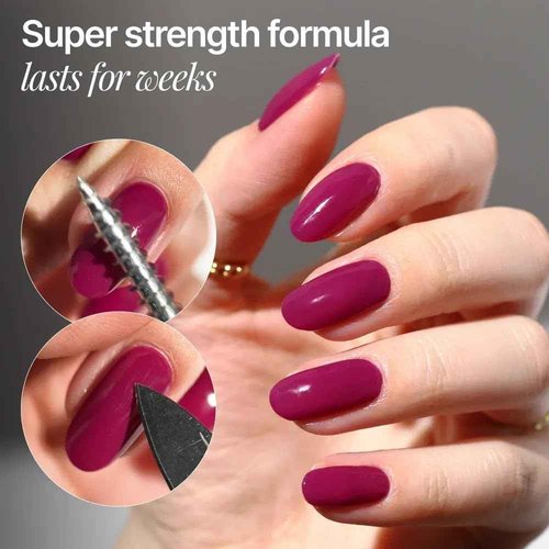 Nailboo Gel Nail Polish Kit with UV Lamp - 2 Forever Glaze Gel Polishes, Base Coat, 3 Nail Files, No Wipe Top Coat & Pro Cure LED Lamp, Long Lasting, Glossy Manicure, Quick Drying