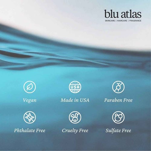 Blu Atlas Men's Natural Conditioner – Organic, Sulfate-Free, Paraben-Free – Deep Moisturizing & Scalp Soothing – Classic Scent (Bergamot, Sage, Patchouli) – Made in America – 32 oz