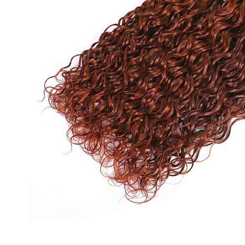 30 32 34 Inch Reddish Brown Bundles Human Hair Copper Red Water Wave Bundles Unprocessed Peruvian Virgin Remy Hair 3 Bundles Reddish Brown Wet and Wavy Human Hair Bundle 100g/Pc