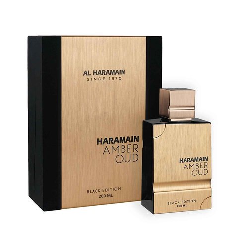 Al Haramain Amber Oud - Black Edition - Perfume for Women and Men - Intoxicating Blend of Tonka Bean, Lavender, and Ambergris - 6.8 oz EDP Spray