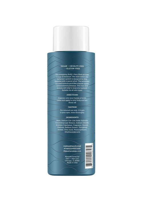 Oars + Alps Men's Sulfate Free Hair Shampoo, Conditioner, and Body Wash Kit, Moisturizing Skin Care Infused with Witch Hazel and Tea Tree Oil, Alpine Tea Tree Scent