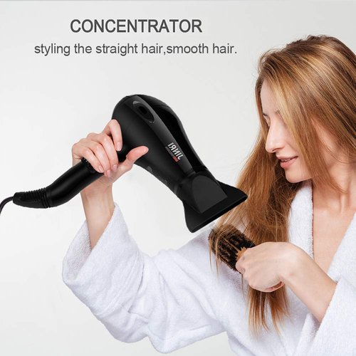 1875w Hair Dryer, Ionic Blow Dryer with Diffuser, Concentrator,Professional DC Motor for Salon, 2 Speed and 3 Heat Settings