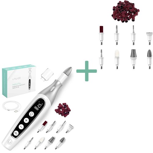 UTILYZE PediLux Pro + Replacement Drill Bits Bundle