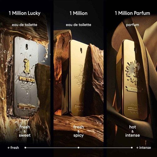 Paco Rabanne 1 Million Parfum Men Parfum Spray 3.4 oz