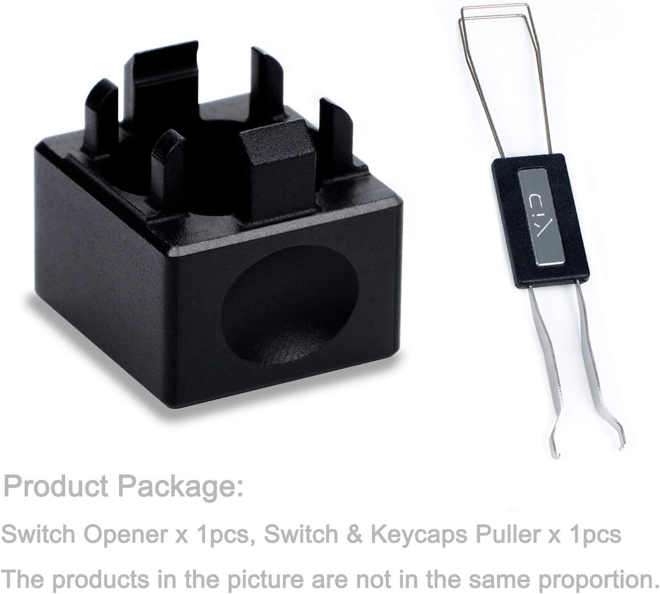 Aluminum Alloy Switch Opener with Keycap Puller for Cherry MX Switches – Orange