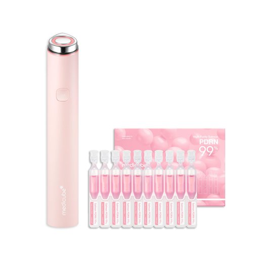 medicube Glass Glow Advanced Hydration & Plump Duo: Mini Booster Pro Pink and Salmon DNA PDRN Pink One Day Serum | Holiday Stocking Stuffers, Stocking Stuffers for Women, Gifts for Her