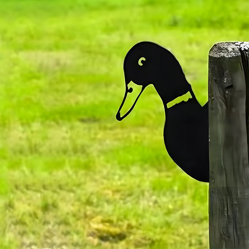 Peeping Animal Garden Ornaments Outdoor Lawn Decor Animal Sculptures