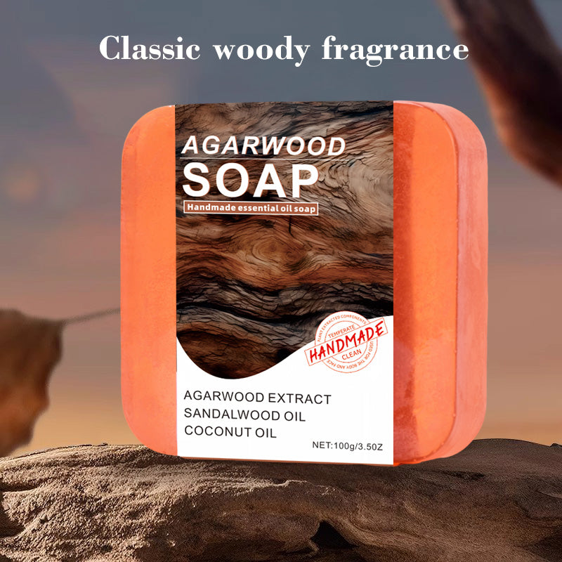 Agarwood Essential Oil Soap 100g Body Care Natural Fragrance