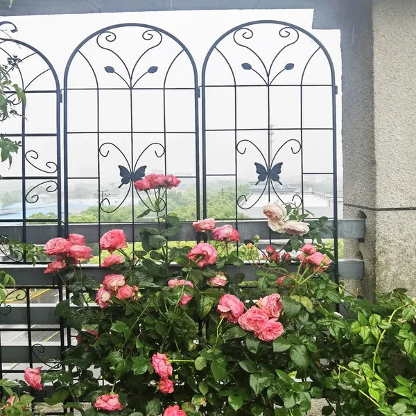 86.7" Metal Garden Trellis - Rustproof Support for Climbing Plants