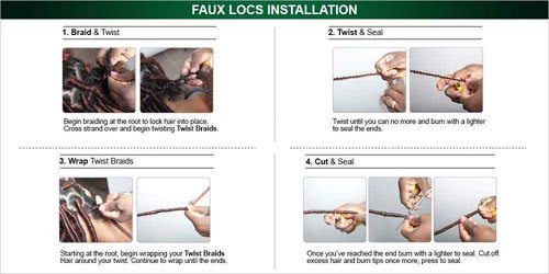 6 PACKS/LOT FreeTress Equal Synthetic Hair Braids Marley Braid (Jamaican Twist Braid) (30)