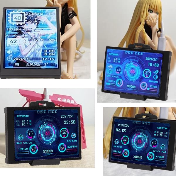 3.5in pc case screen, IPS USB Mini Screen, PC Temperature Display AIDA64 PC CPU Data Monitor Sensor Panel Monitor,PC Computer Temp