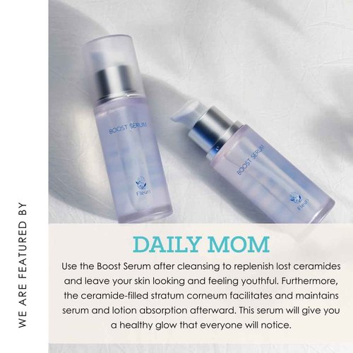 Fleuri - Boost Serum - Daily Face Serum for Sensitive Skin, Gentle and Lightweight Facial Serum to Smooth and Fortify Skin, Made in Japan, 1.3 fl oz, 40ml
