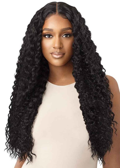 Outre Lace Front Deluxe Wig - Marcella (DR4/BL GOLDEN HONEY)