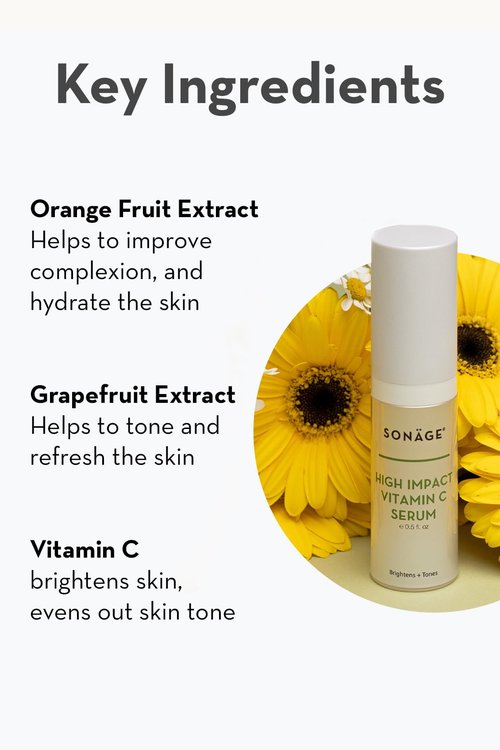 Sonage High Impact Vitamin C Serum:With Hyaluronic Acid | Hydrates & Fades Appearance Of Dark Spots (30 ml)