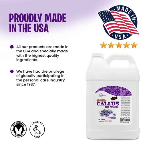SPA REDI Callus Remover - Removes Toughest Calluses in Seconds and Smooths Dry Cracked Heels, Softens and Smooths Feet, Lavender & Rosemary - 128 Oz