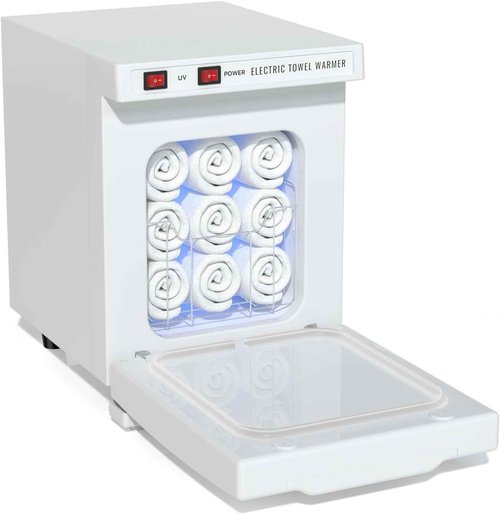 VERYTOP Hot Towel Warmer Spa, Thermostatic Towel Heater, 2-in-1 Professional Mini Towel Warmer, Beauty Salon and Spa Towel Warmers for Facial.(5L-White)