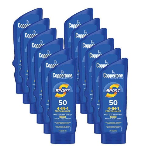 Coppertone SPORT Sunscreen Lotion Broad Spectrum SPF 50 (7 Fluid Ounce) (Packaging may vary)