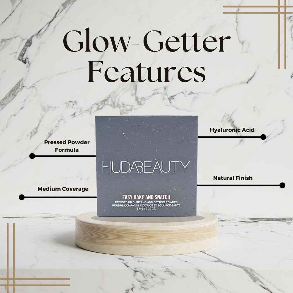 HUDA BEAUTY Easy Bake and Snatch Pressed Talc-Free Brightening and Setting Powder Poundcake