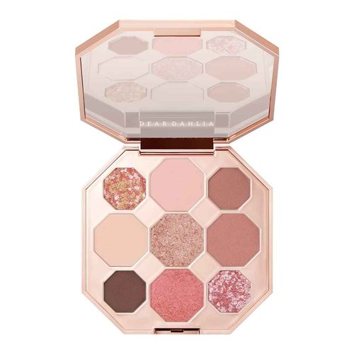 DEARDAHLIA Secret Garden Palette (Tea Party) - Long-Lasting, Blendable Eyeshadow. 9 Shades with Matte, Shimmer & Glitter Finishes. Vegan & Cruelty-Free