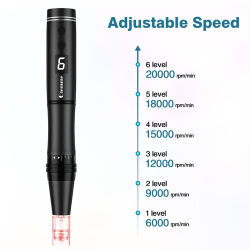 Microneedle Derma Roller Pen for Hair Beard Face Skin, Derma Pen Microneedling Pen for Women Men Home Use