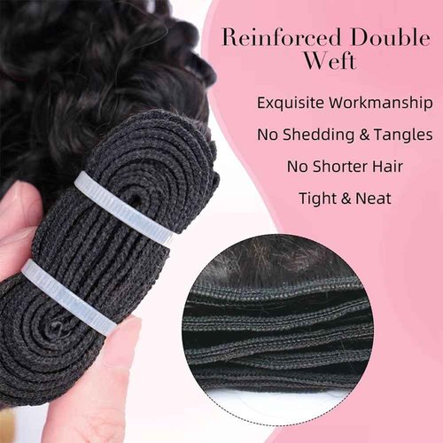 PerisModa 15A Raw Burmese Curly Bundles 100% Human Hair Bundles Pix Curly Bundles Unprocessed Human Hair Extensions 24 Inches 1PC 100% Unprocessed Virgin Water Wave Hair For Women Natural Black