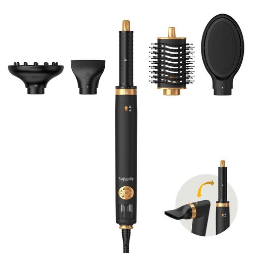 Air Styler 5-in-1 Hair Dryer Brush – 110,000RPM High-Speed Motor, Auto Curl, Volumizer, Diffuser & Nozzle for All Hair Types