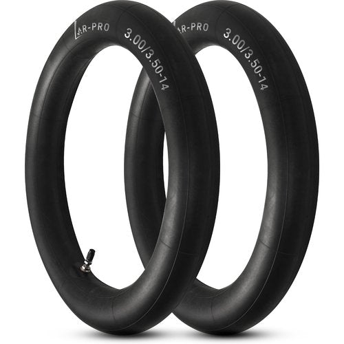 AR-PRO (2-Pack) 3.00/3.50-14 90/100-14 Dirt Bike Inner Tubes with TR4 Straight Valve, Replacement Heavy Duty Inner Tube for 3.50-14, 3.00-14, 80/100-14, 90/100-14 Dirt Pit Bike Tires