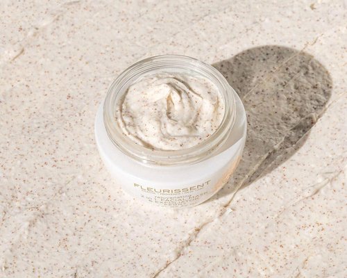 Fleurissent Enchanted Elixir – 2-in-1 Peony Facial Mask & Exfoliator – Revitalizing Floral Fusion, 99% Natural & COSMOS Organic Certified, 1.7 FL OZ for Healthy-Looking Skin