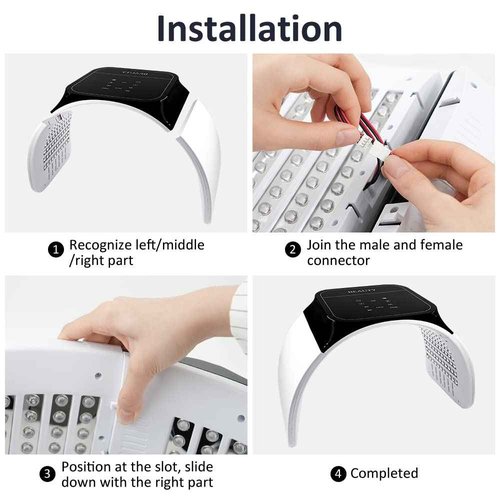 FARRENCE LED Face Mask Light 7 in 1 Color SPA Facial Equipment LED Light Facial Body Beauty Machine for Skin Care at Home