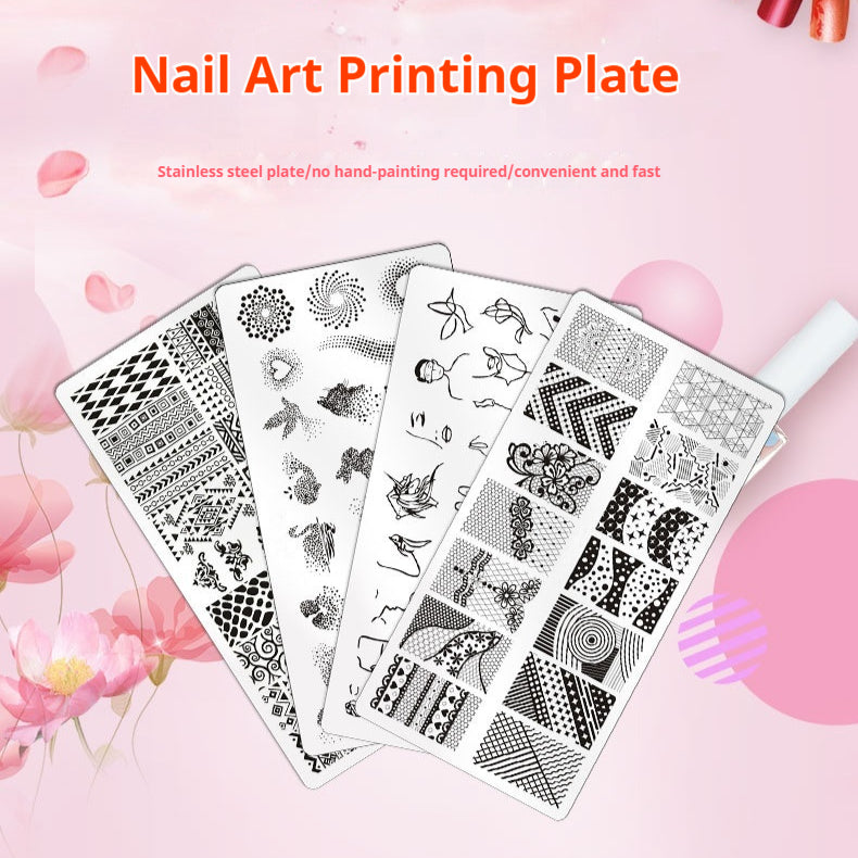 Nail Stamping Plate - Japanese Print Design