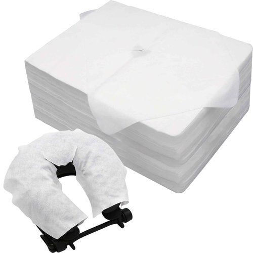 Luriseminger Disposable Face Cradle Covers–Medical-Grade, SPA Face Rest Covers Headrest Covers for Massage Tables Massage Chairs 16x 12inches/ 40 x 30 cm (500pc Large face Cover)