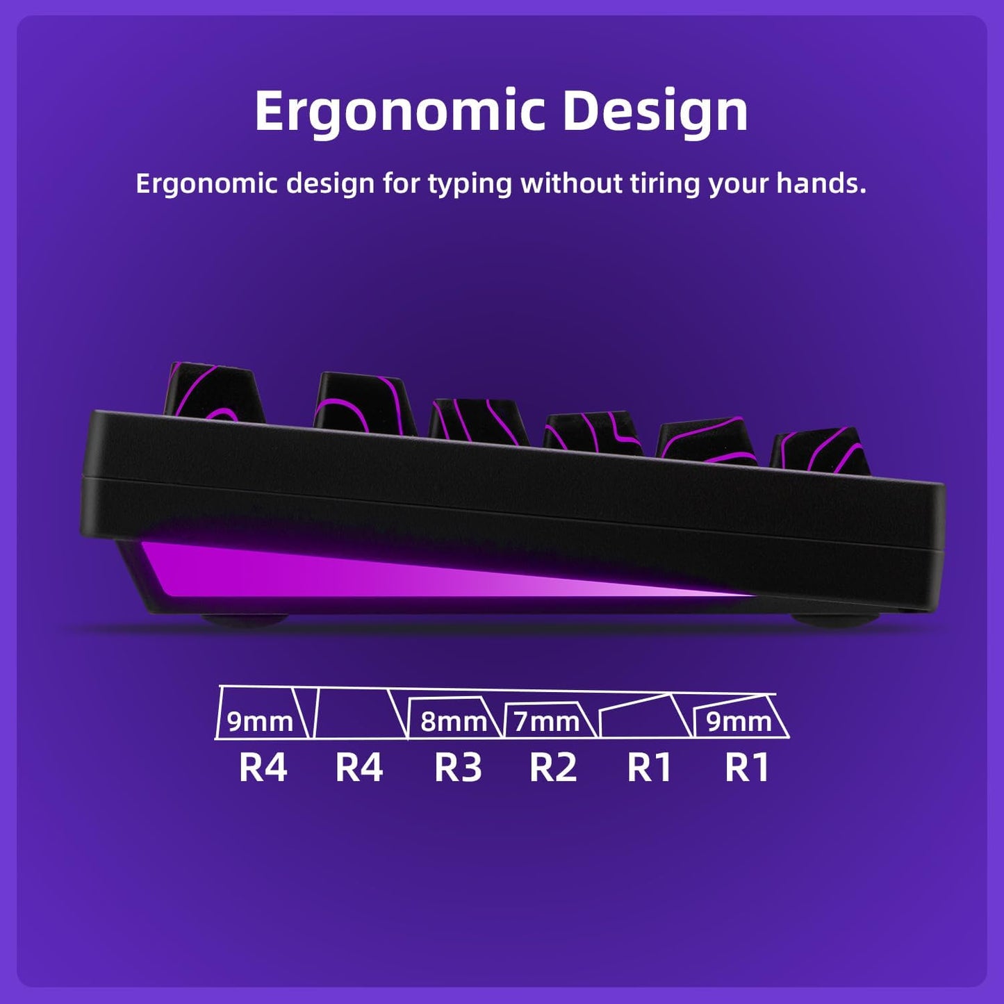 ZORNHER ZH870 Wireless Mechanical Gaming Keyboard,80% White Custom Creamy Sound Keyboard with Lighted Up IMD PBT Keycaps,Pre-lubed Linear Switches,Hot-Swappable,RGB Backlit,2.4GHz/USB-C/BT5.0