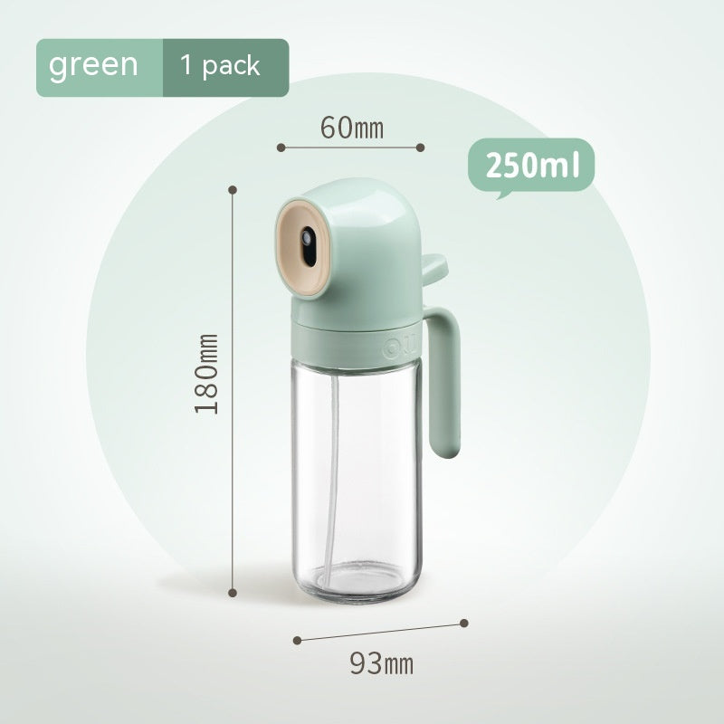 Glass Spray Oil Bottle Jar - Anti-Leakage Kitchen Oil Dispenser