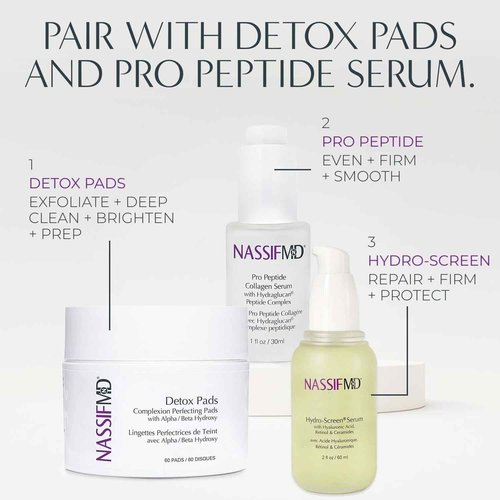 NassifMD Hydro-Screen Hydration Serum | Surgeon-Created Hyaluronic Acid, Ceramides & Retinol Formula for Plumping, Firming & Reducing Fine Lines