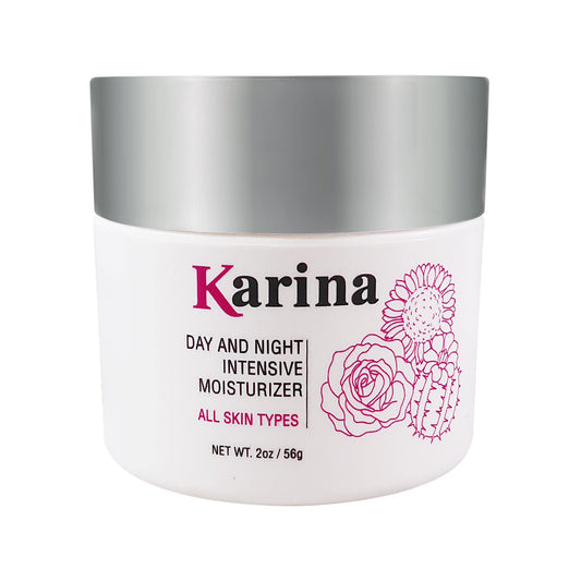 Karina Skincare - Day and Night Intensive Moisturizer Face Cream - Soothing Vitamin E Cream - Helps Calm, Hydrate & Restore - Daily Moisturizer for Dry Skin & Sensitive Skin - Travel Size 2oz